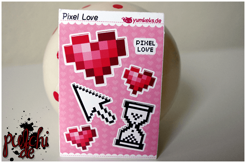 Pixel Love Sticker